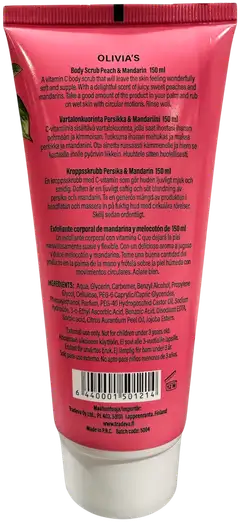 Olivia's vartalokuorinta vitamin C persikka & mandariini 150ml - 2