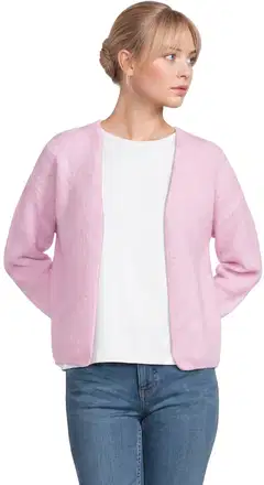 London Fog naisten neuletakki villasekoitetta 213L264002 - pink - 1