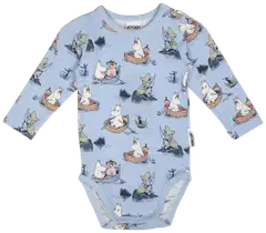 Muumi vauvojen body Veneilijät 591771 - Vaaleansininen - 1