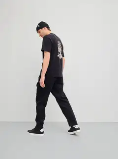 WKLY. miesten denim-joggerit 202W042604 - Black denim washed - 5