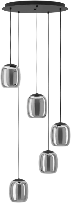 EGLO riippuvalaisin 5-os. Ciampino E27 musta - 2