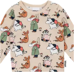 Muumi vauvojen body Puuhapäivä 591143 - BEIGE - 2