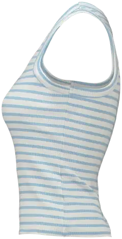Hailys naisten toppi We44ndy - offwhite/pearl blue stripe - 2