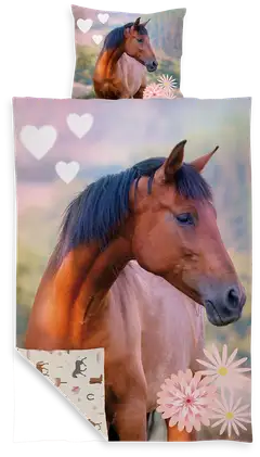 Ciraf lasten pussilakanasetti Hevonen 150x210 + 50x60 cm - 1