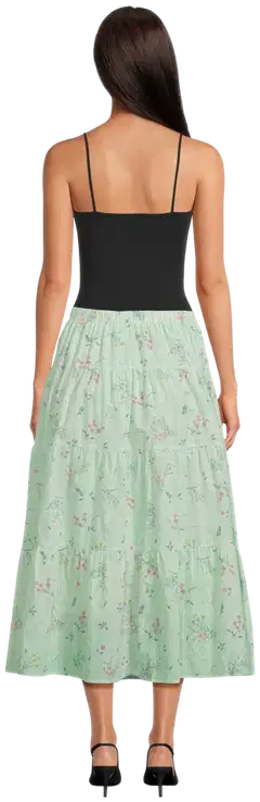 WKLY. naisten puuvillahame 221W160450 - Green - 3
