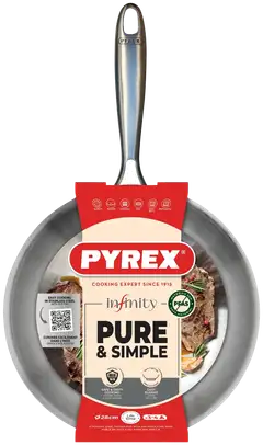 Pyrex paistinpannu teräs 24 cm - 1