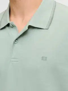 JJ REBEL miesten pikeepaita Jrebzell - Aqua Gray - 7