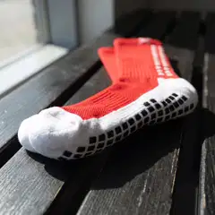 LUX grip-jalkapallosukat, keskipitkä varsi, punainen, yksi koko - 3