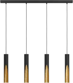 EGLO riippuvalaisin Barbotto GU10 4-os. musta/kulta - 2