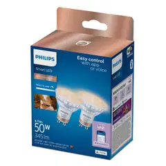 Philips Smart Lighting LED-filamenttilamppu 5W GU10 2700-6500K 400lm tunable white 2 kpl - 4