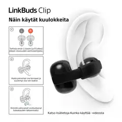 Sony LinkBuds Clip Open-Ear kuulokkeet WF-LC900C, harmaa - 6
