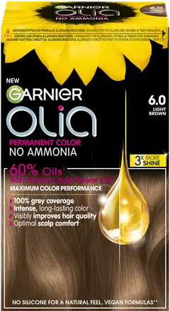 Garnier Olia 6.0 Light Brown kestoväri 174ml - 1