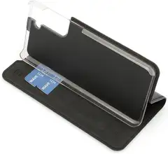 Wave Book Case, Samsung Galaxy S21, Musta - 5