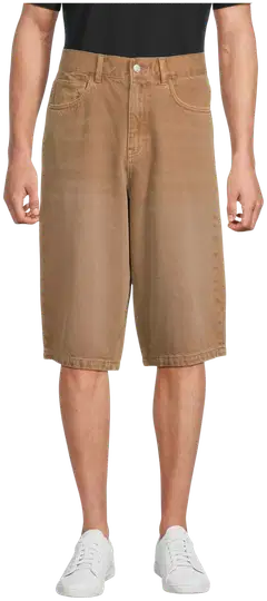 WKLY. miesten farkkubermudat Loose fit 202W152607 - Brown denim washed - 1