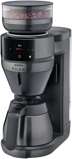 Severin kahvinkeitin termoskannulla KA4855 Filka Dark Inox - 1