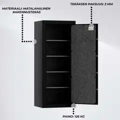 Fornorth kassakaappi 1498x610x457mm - 2
