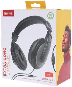 Hama langalliset TV-kuulokkeet ShellTV II musta - 7