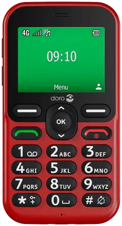 Doro Leva E11 punainen/valkoinen matkapuhelin - 1
