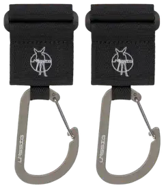 Lässig kassikoukut Hooks musta 2 kpl - 1