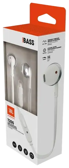 JBL nappikuulokkeet T205 kromi - 5