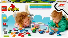 LEGO® DUPLO® Town 10445 F1®-tiimin kilpa-autot ja kuljettajat koko perheen iloksi - 3