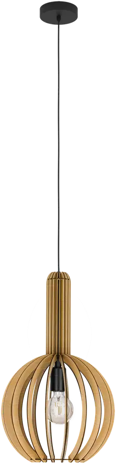 EGLO Riippuvalaisin Velasco 40W Ø31cm puu/musta - 1