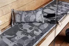 Lapuan Kankurit  Eläinten sauna laudeliina 46x150 cm valko-musta - 5