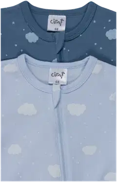Ciraf vauvojen pyjama Hattara 250B263015 2-pack - blue clouds aop - 3