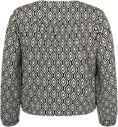 House naisten trikoopusero 213HP03101, D-mitoitus - Black/white - 2