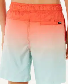 Rip Curl poikien uimashortsit offset fade volley  05SBBO - RED - 4