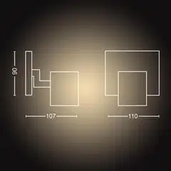 Philips Hue Runner -kohdevalaisin 4.2W 2200-6500K 400LM musta - 2