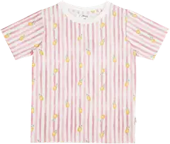 Maia family lasten t-paita Sitruunaraita 205614 - Vaaleanpunainen - 1
