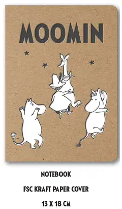 Moomin muistivihko B6 Comet kraft paper - 1