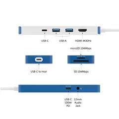 Targus HyperDrive Flex 8 Port USB-C Hub - 2