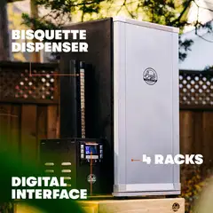 Bradley Smoker digitaalinen savustin 4 ritilällä - 4