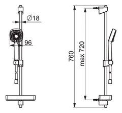 Oras Apollo Style 554 suihkusetti - 2