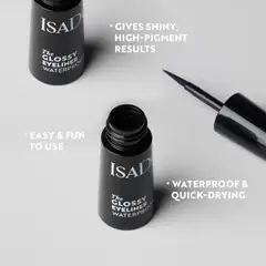 IsaDora The Glossy Eyeliner nestemäinen rajauskynä 2,5 ml - Chrome Black - 5