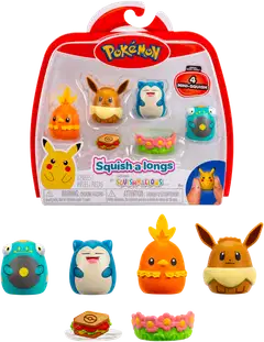 Squishalongs Pokemon 4 Pk Eevee/snorlax - 10