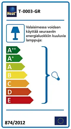 Heat pöytävalaisin Concrete Shade - 2