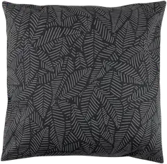 House sisustustyynynpäällinen Outline leaves 50x50 cm tummanharmaa - 1
