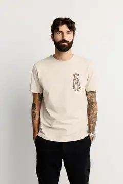 Finlayson miesten t-paita Aappa - Off white - 2