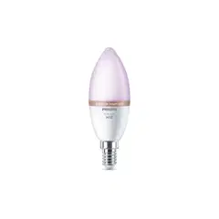 Philips Smart Lighting LED-filamenttilamppu 5W C37 E14 2200-6500K 470lm RGB 2 kpl - 2