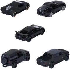 Majorette Black Edition pikkuautot, metalivalettu (die-cast), 7,5 cm, 1:64, 5 kpl/lahjapakkaus - 2