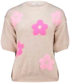 Hailys naisten neule sk fl44owi unf-3372 - beige/pink flower - 1