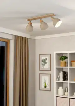 EGLO Kattovalaisin 3-os Arrecife hiekka/puu - 8