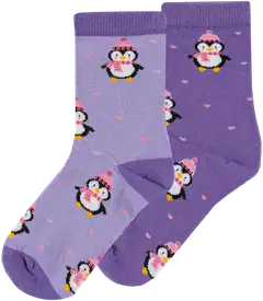 House lasten nilkkasukat 234H362641 2-pack - Lilac - 1