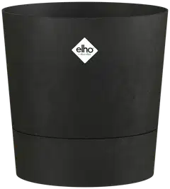 elho ruukku Foss 43cm aluslautasella musta - 1