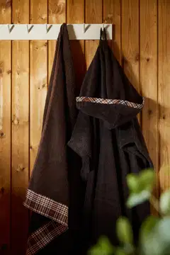 Reino -kylpyponcho ruskea GOTS - 4