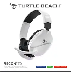 Turtle Beach Recon 70 pelikuuloke valkoinen - 4