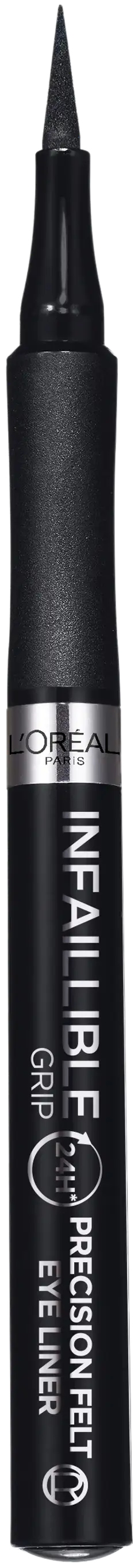 L'Oréal Paris Infaillible Grip 24H Precision Felt eyeliner nestemäinen silmänrajausväri - 01 black - 3